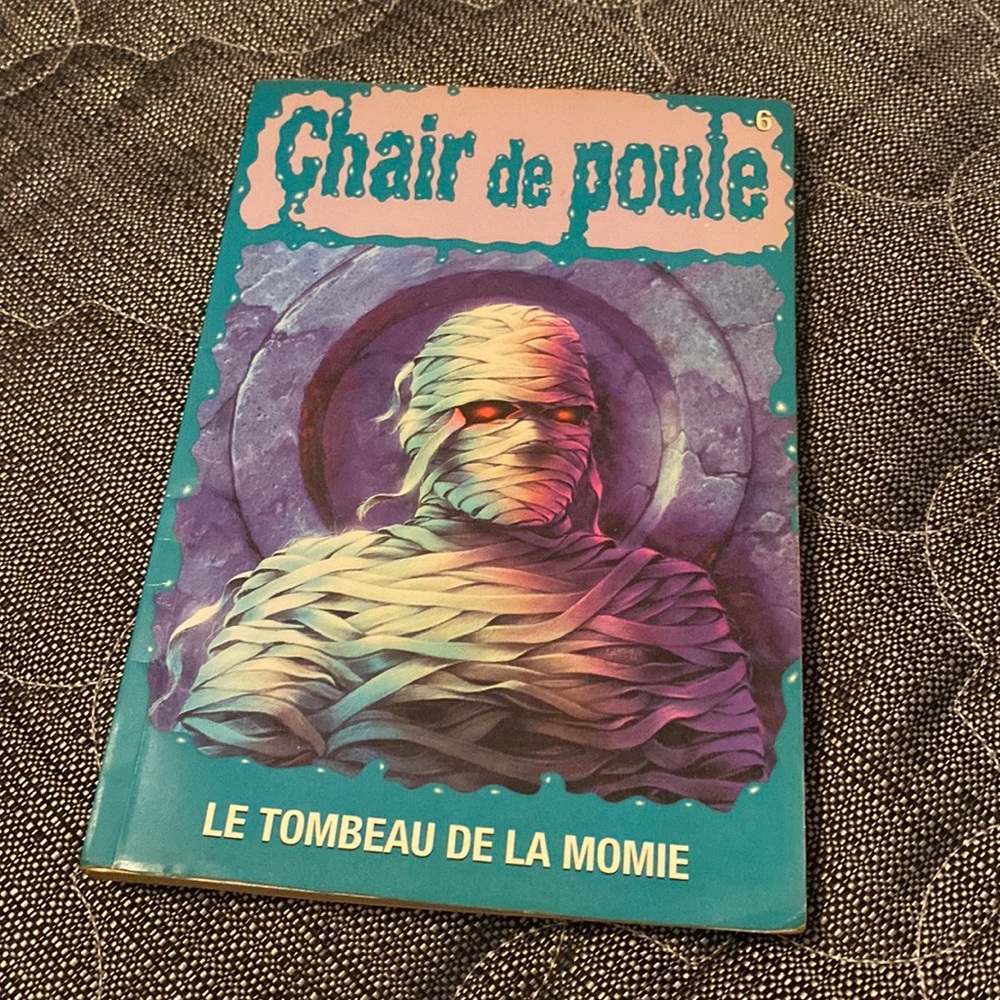 Goosebumps The Mummy’s Tomb Paper Back Book French Copy